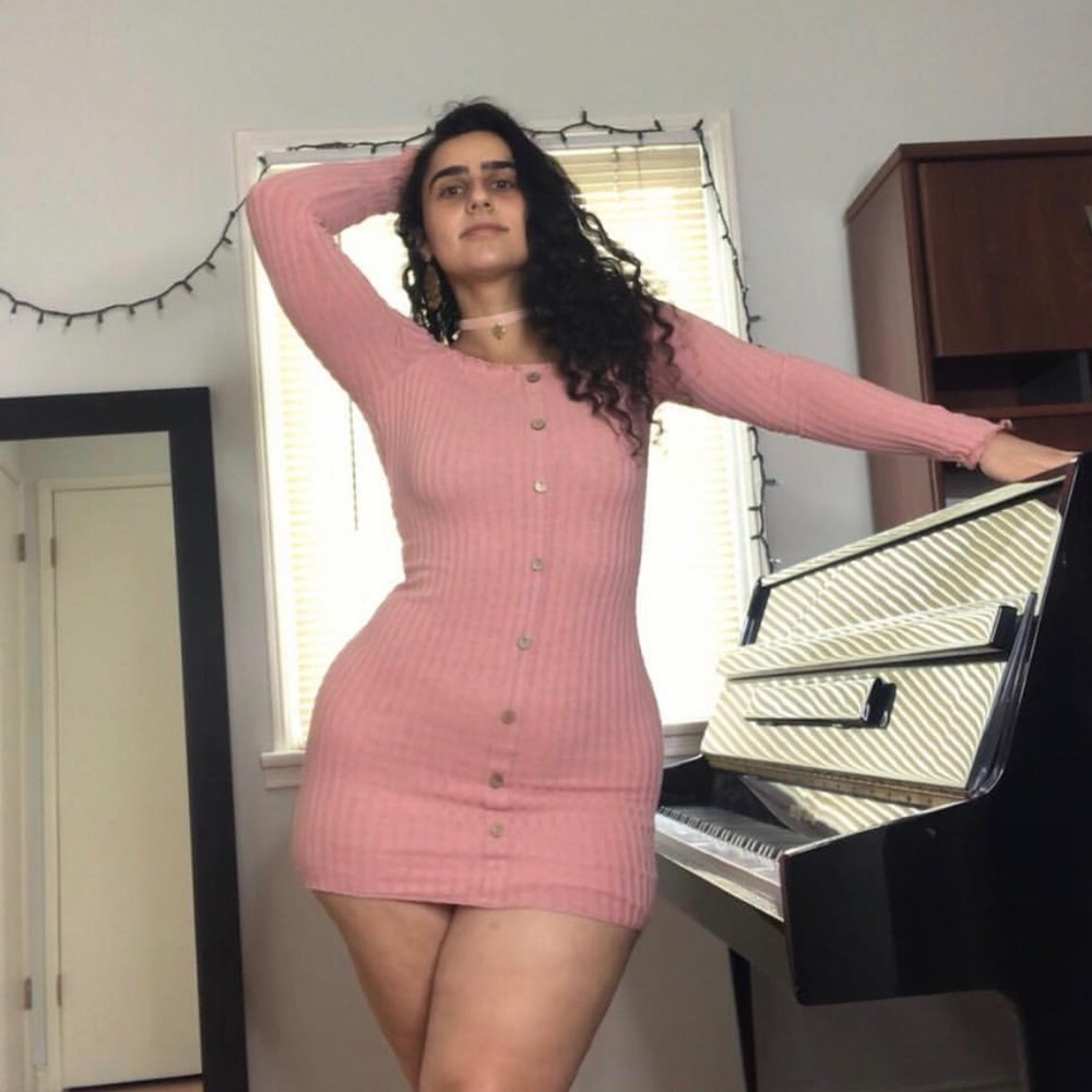 Jacklyn Off Shoulder Mini Dress(Fashion Nova,pink)